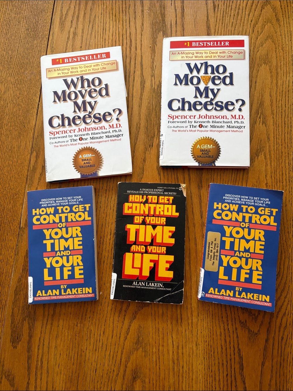 Self Help Book Lot
Who Moved My Cheese?  
How to Gain ControlYour Time&YourLife